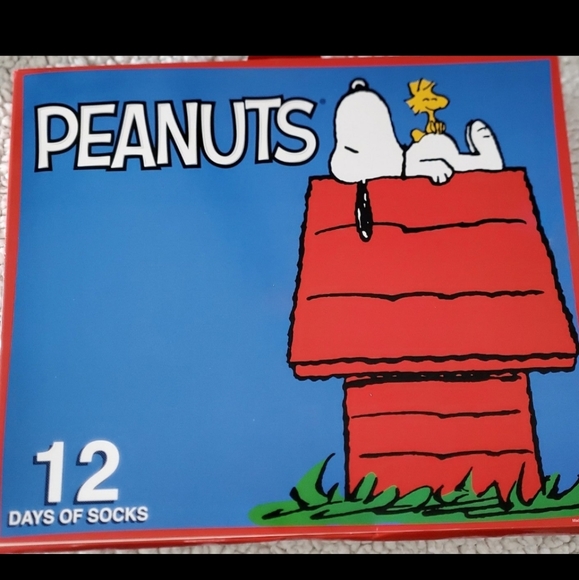 PEANUTS 12 Days Of Socks Snoopy Charlie Brown Unisex - Picture 1 of 4